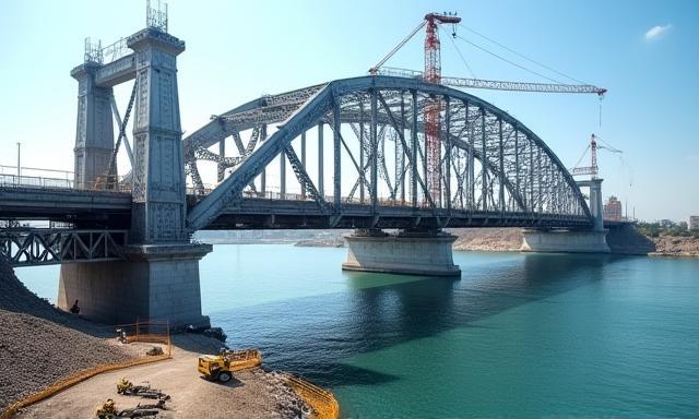 Pont en construction