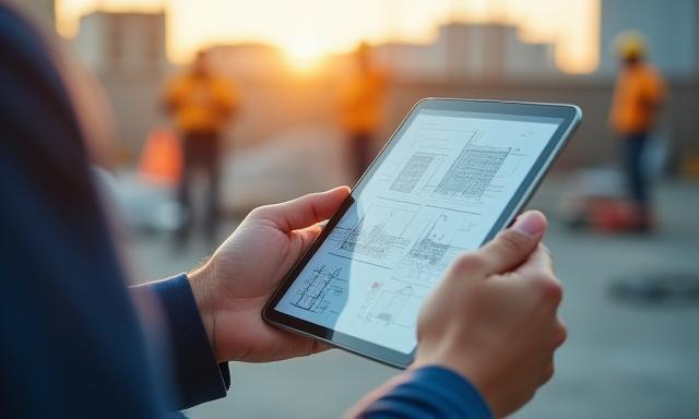 Planification de chantier sur tablette